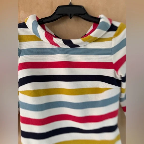 Boden Sarah Ottoman Top In Multicolor Stripe - Picture 7 of 13